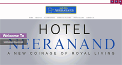 Desktop Screenshot of neeranandhotel.com