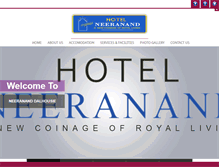 Tablet Screenshot of neeranandhotel.com